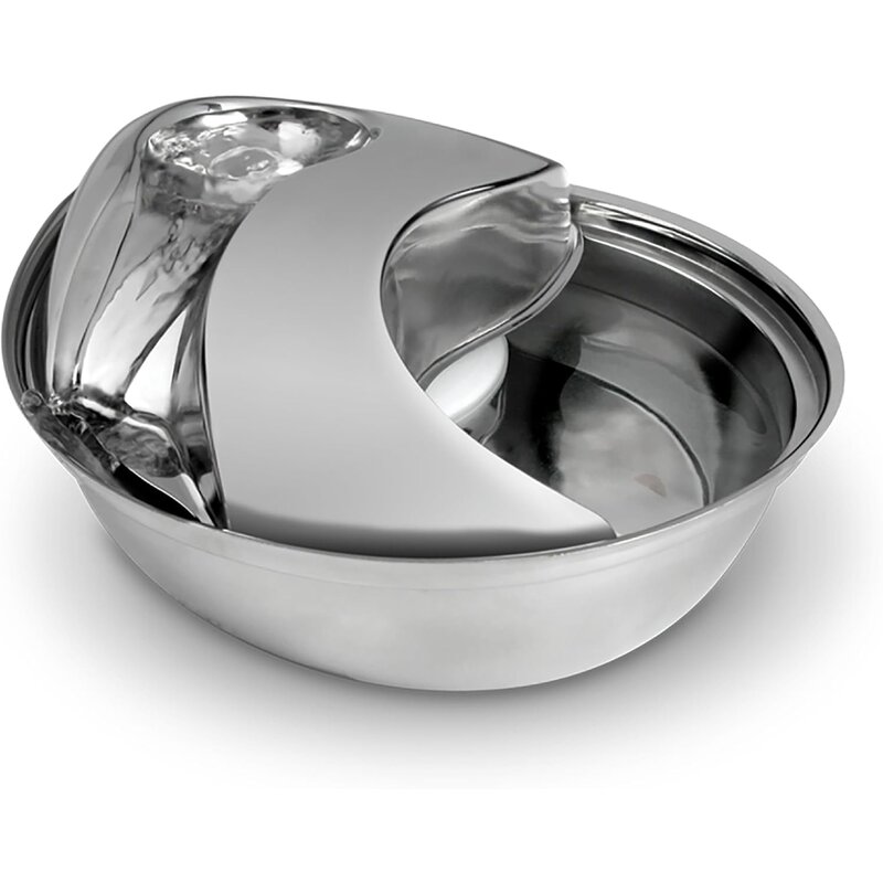Pioneer Pet Raindrop Stainless Steel Fountain, 60 oz