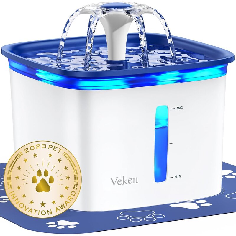 Veken 95oz/2.8L Cat Water Fountain, C1 Classic