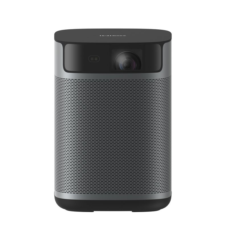 XGIMI MoGo 2 Pro portable projector in dark gray with a silver speaker grille, front view