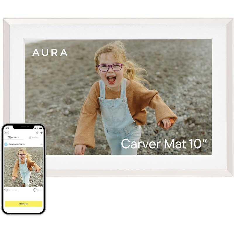 Aura Carver Mat 10.1-inch Wi-Fi Digital Picture Frame