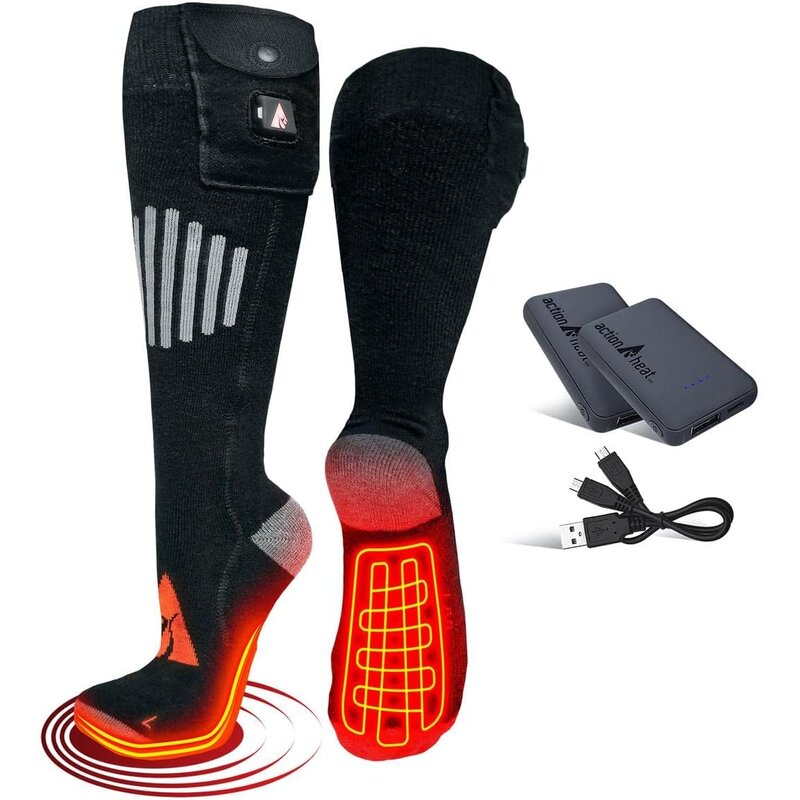 ActionHeat 5V Wool Battery Heated Socks