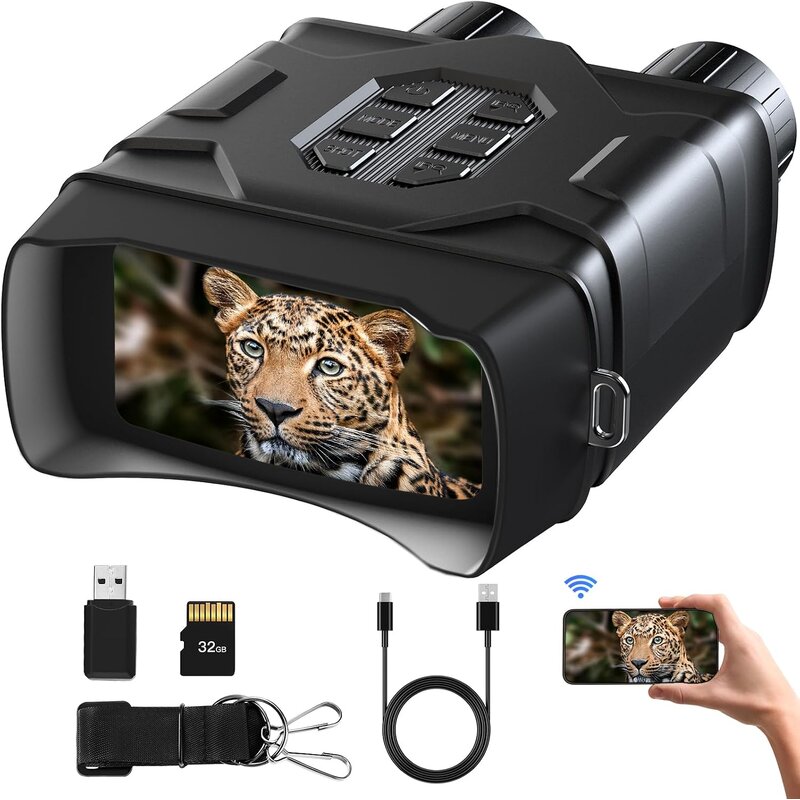 JStoon Digital Infrared Night Vision Goggles (4-inch screen, 4K)