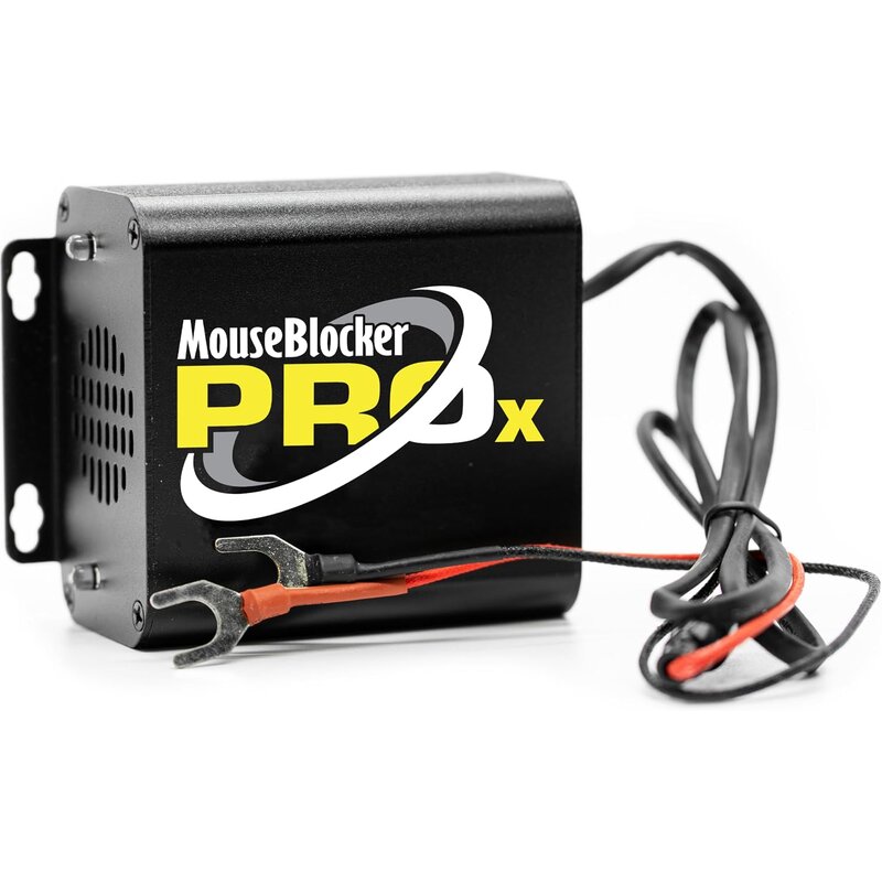 MouseBlocker ProX 12V under-hood rodent deterrent with wiring leads